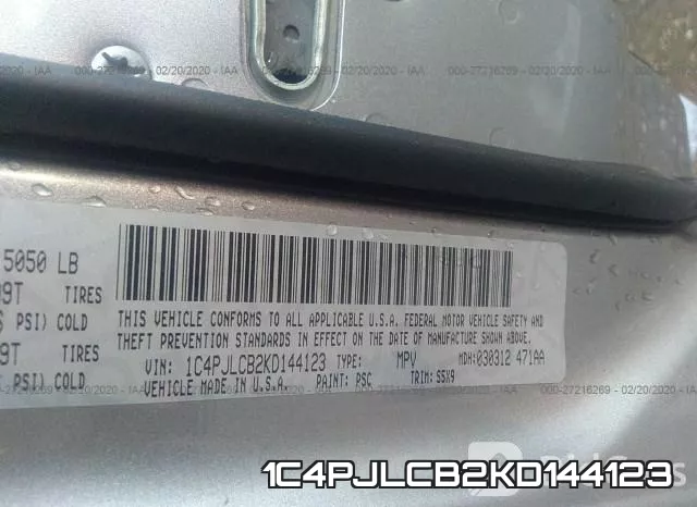 1C4PJLCB2KD144123 фото 10