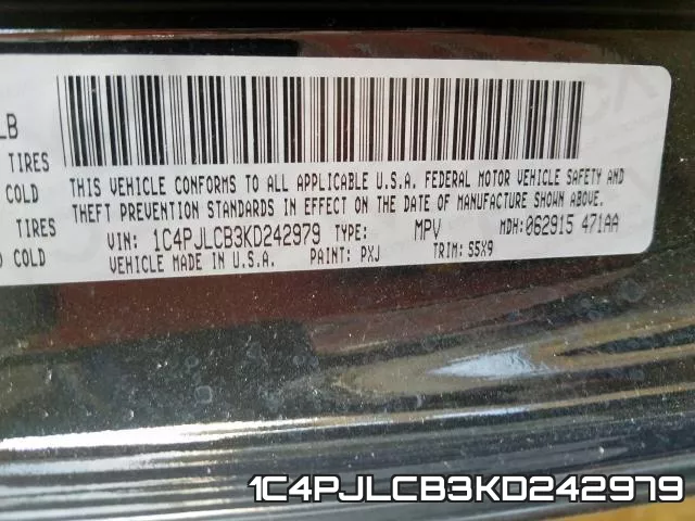 1C4PJLCB3KD242979 фото 2