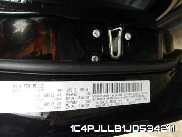 1C4PJLLB1JD534211 фото 2
