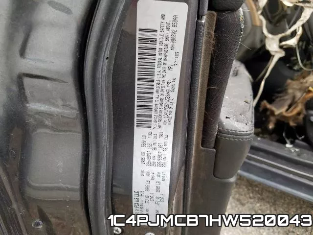 1C4PJMCB7HW520043 фото 2