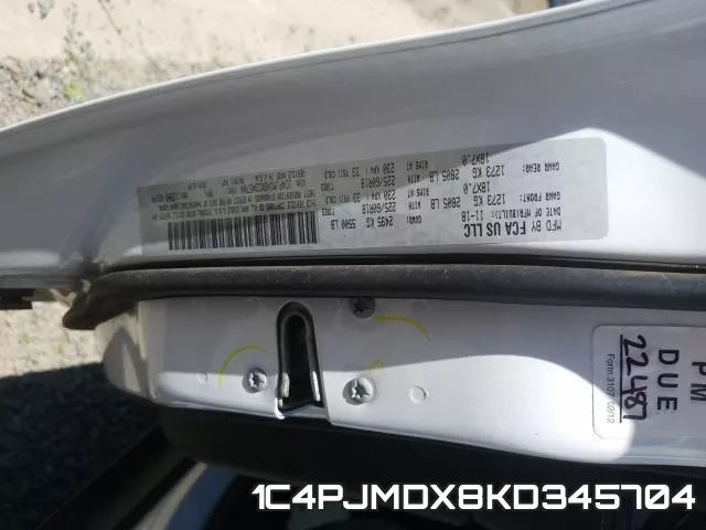 1C4PJMDX8KD345704 фото 2