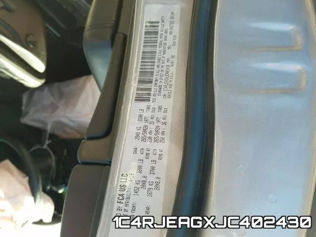 1C4RJEAGXJC402430 фото 2