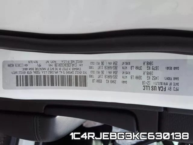 1C4RJEBG3KC630138 фото 2