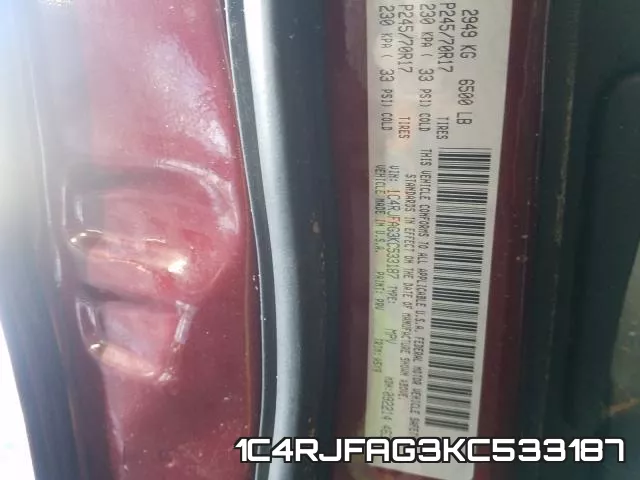 1C4RJFAG3KC533187 фото 2
