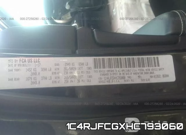 1C4RJFCGXHC793060 фото 10