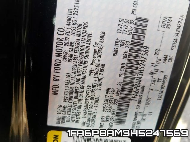 1FA6P8AM3H5247569 фото 2