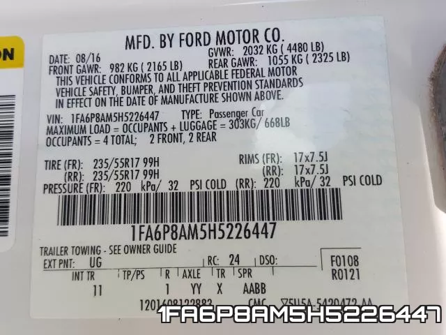 1FA6P8AM5H5226447 фото 2