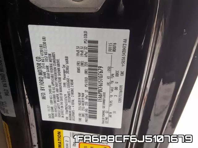 1FA6P8CF6J5107679 фото 2