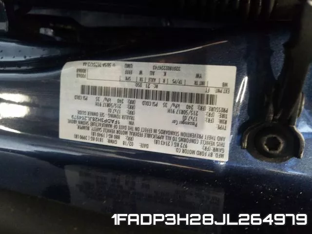 1FADP3H28JL264979 фото 2