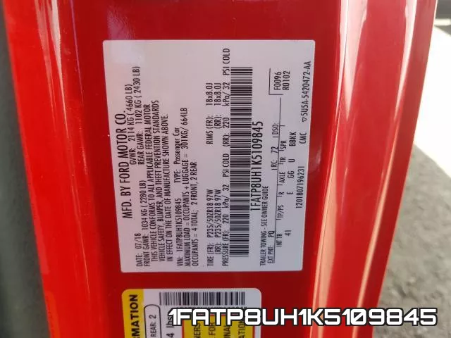 1FATP8UH1K5109845 фото 2