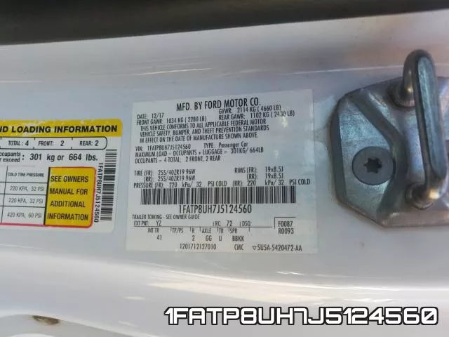 1FATP8UH7J5124560 фото 2
