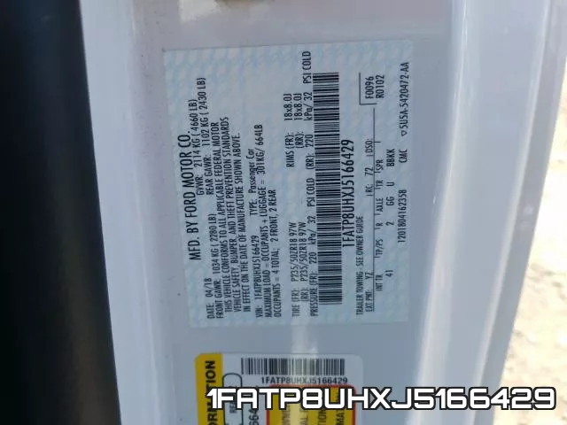 1FATP8UHXJ5166429 фото 2