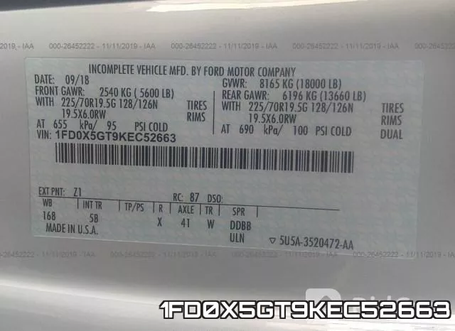1FD0X5GT9KEC52663 фото 10