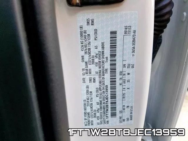 1FT7W2BT8JEC13959 фото 2