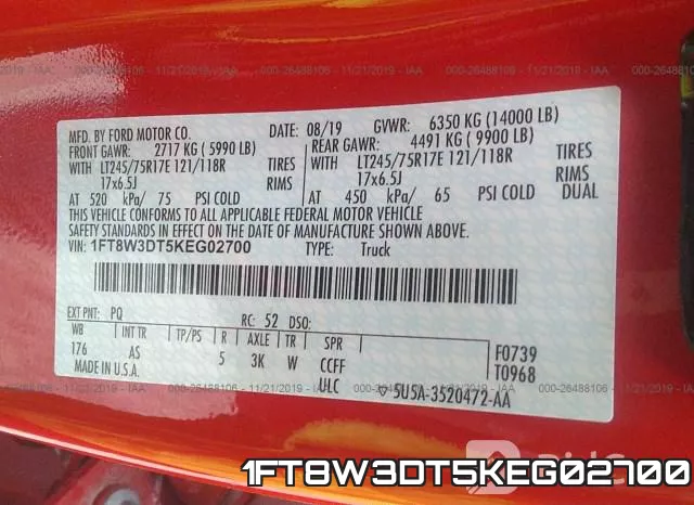 1FT8W3DT5KEG02700 фото 10