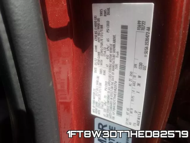 1FT8W3DT7HED82579 фото 2