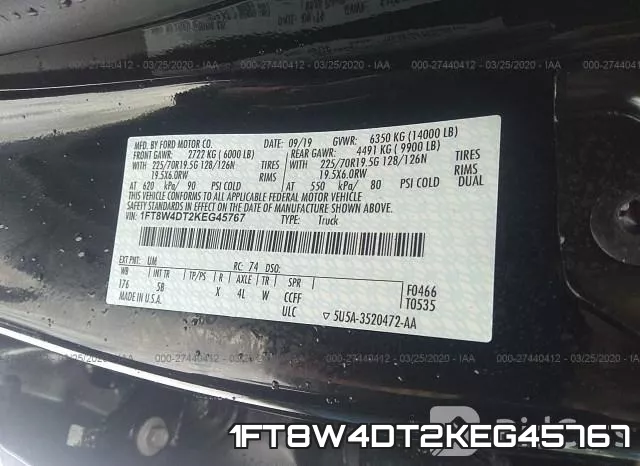 1FT8W4DT2KEG45767 фото 10