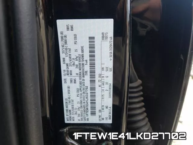 1FTEW1E41LKD27702 фото 2