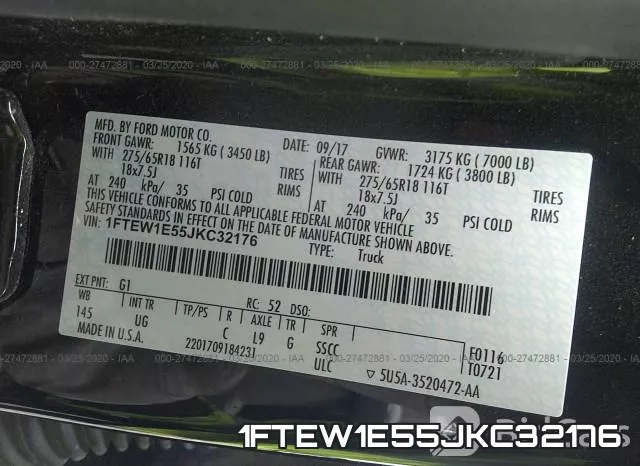 1FTEW1E55JKC32176 фото 10