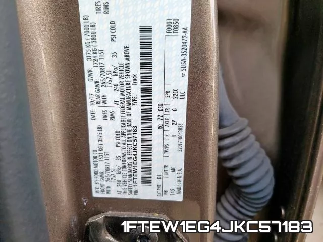 1FTEW1EG4JKC57183 фото 2