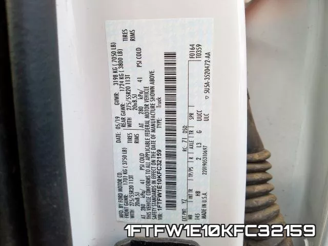 1FTFW1E10KFC32159 фото 2