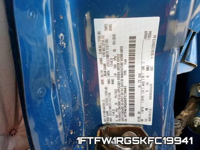 1FTFW1RG5KFC19941 фото 2