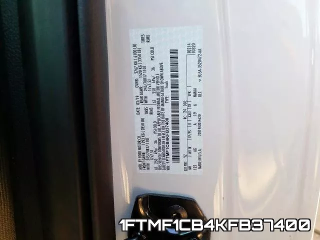 1FTMF1CB4KFB37400 фото 2