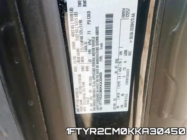 1FTYR2CM0KKA30450 фото 2