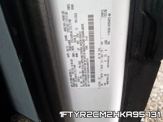 1FTYR2CM2HKA95731 фото 2