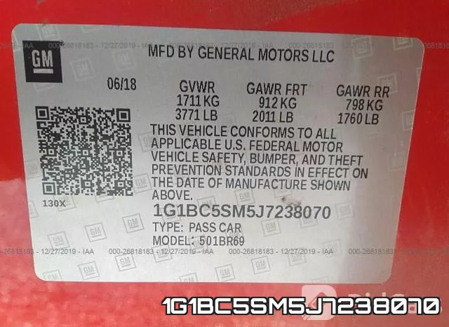 1G1BC5SM5J7238070 фото 10