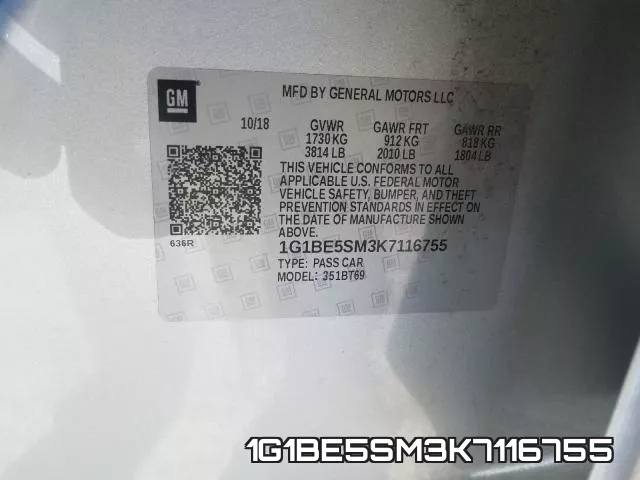 1G1BE5SM3K7116755 фото 2