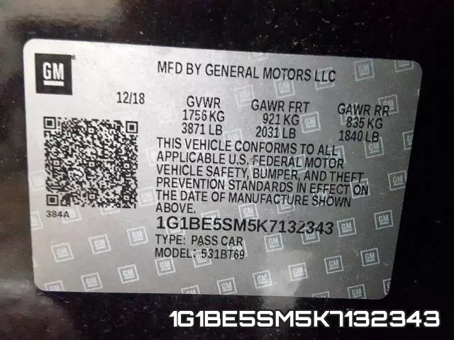 1G1BE5SM5K7132343 фото 2