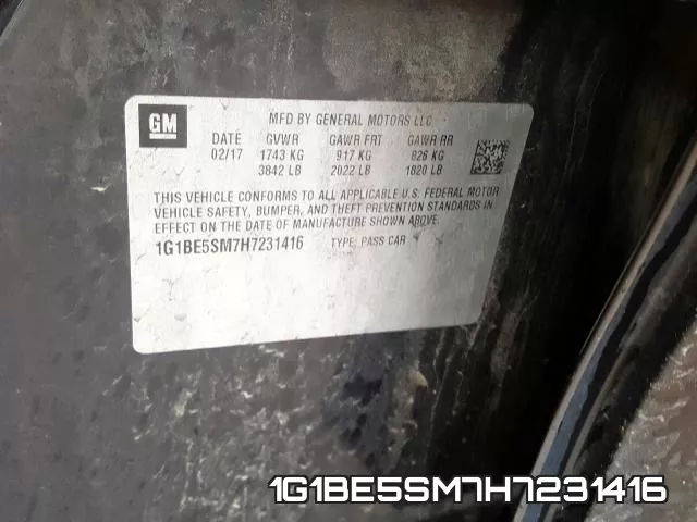 1G1BE5SM7H7231416 фото 2