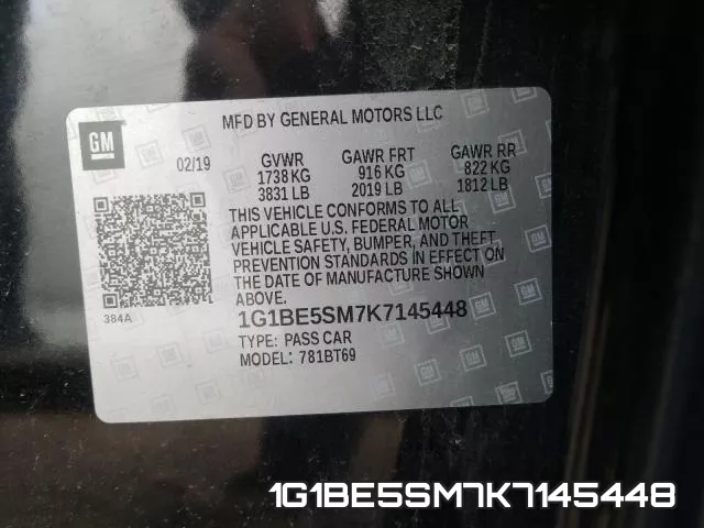 1G1BE5SM7K7145448 фото 2