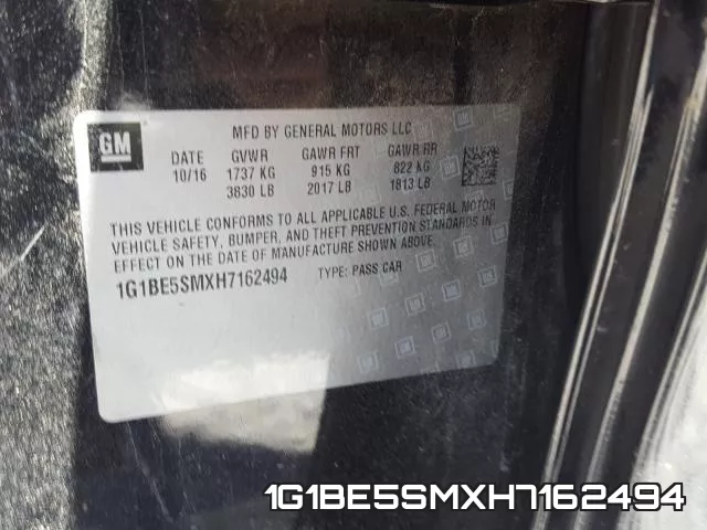 1G1BE5SMXH7162494 фото 2