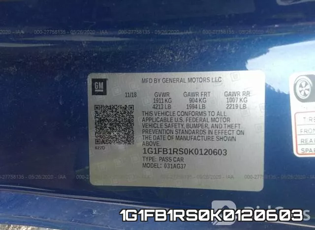 1G1FB1RS0K0120603 фото 10