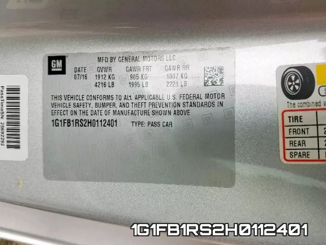 1G1FB1RS2H0112401 фото 2