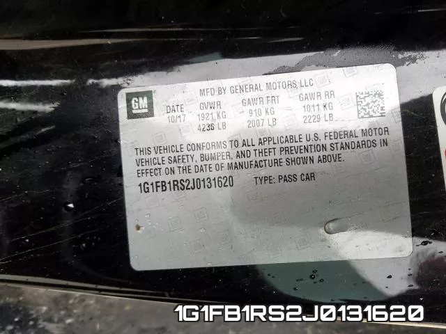 1G1FB1RS2J0131620 фото 2