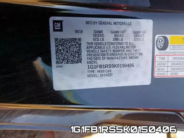 1G1FB1RS5K0150406 фото 2
