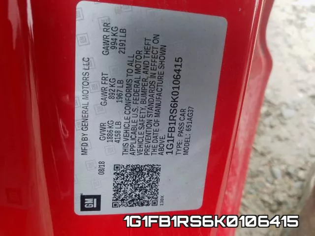 1G1FB1RS6K0106415 фото 2