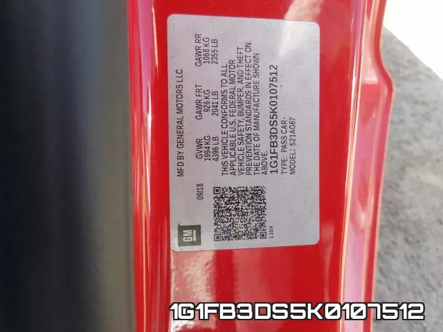 1G1FB3DS5K0107512 фото 2