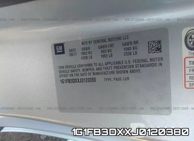 1G1FB3DXXJ0120380 фото 10