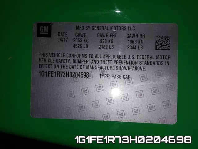 1G1FE1R73H0204698 фото 2