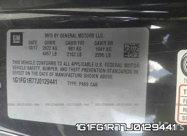 1G1FG1R77J0129441 фото 10