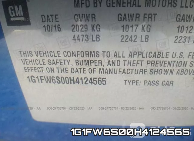 1G1FW6S00H4124565 фото 10