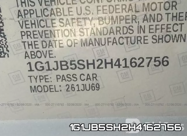 1G1JB5SH2H4162756 фото 10