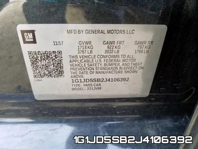 1G1JD5SB2J4106392 фото 2