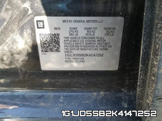 1G1JD5SB2K4147252 фото 2