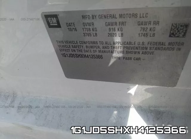 1G1JD5SHXH4125366 фото 10