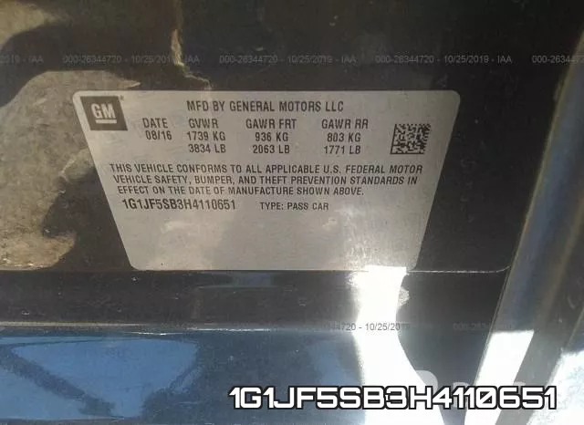1G1JF5SB3H4110651 фото 10